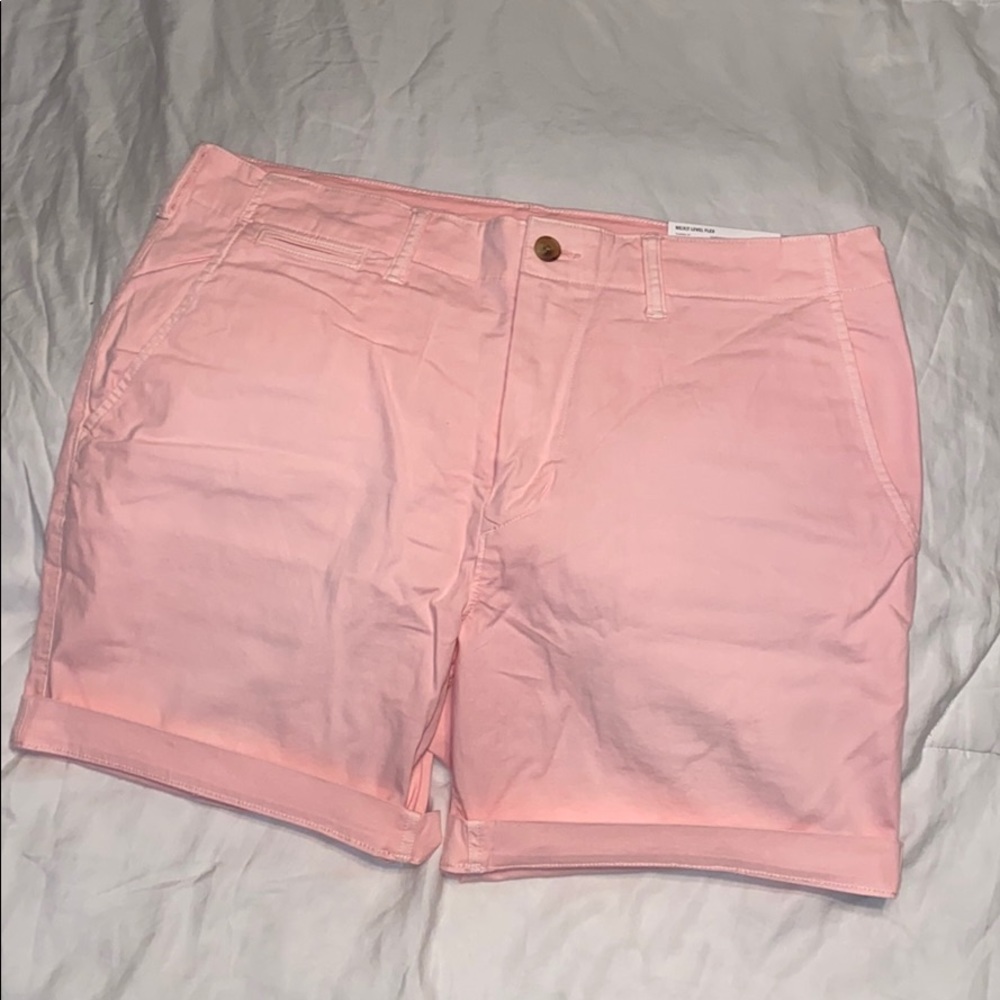 Bubblegum Pink Khaki Shorts